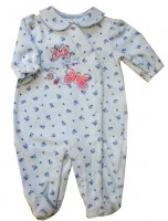 Комбинезон велюровый Бабочки Little Baby 9593